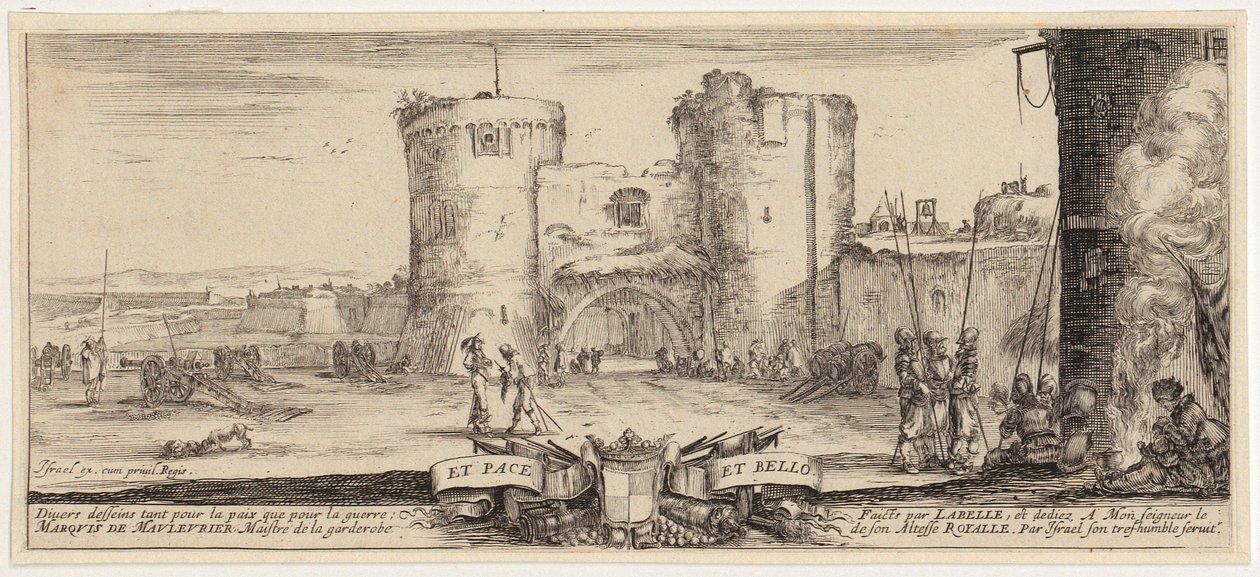 Zwei Klatschweiber unterhalten sich, Blatt 4 der Folge "Verschiedene Figuren und Länder" von Stefano della Bella