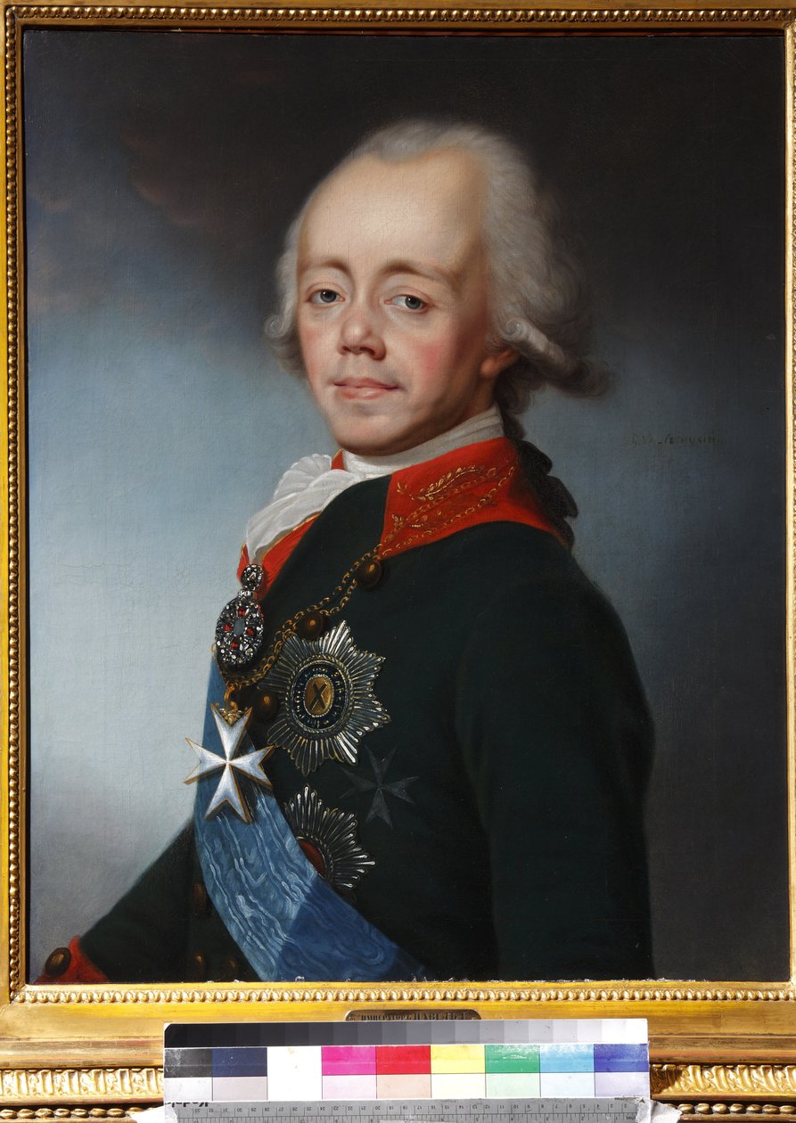 Porträt von Kaiser Paul I. von Russland von Stepan Semenovich Shchukin