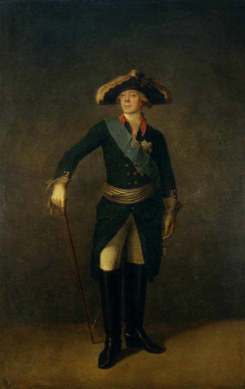 Porträt des Kaisers Paul I. von Russland 1754-1801, 1797 von Stepan Semenovich Shchukin