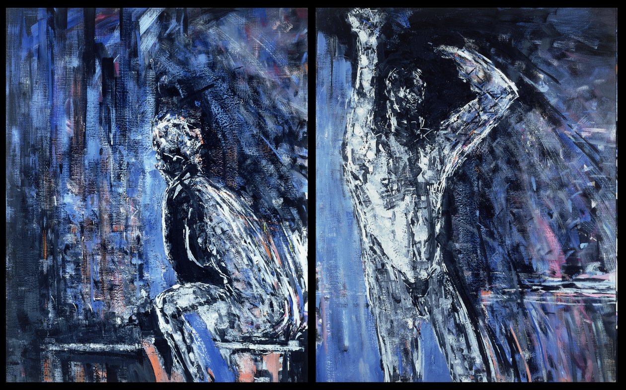 Nackte Frau und nackter Mann von Stephen Finer