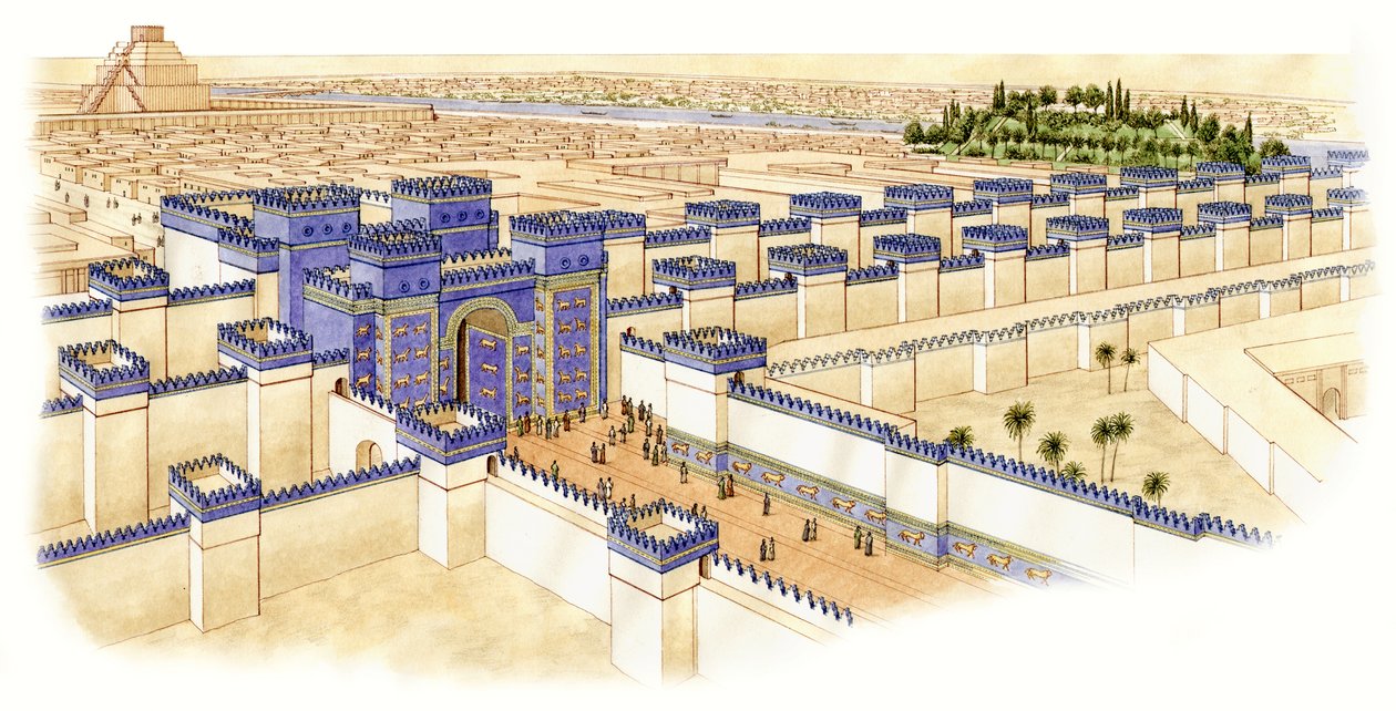 Das Ischtar-Tor, Babylon, ca. -560--10 von Stephen Conlin