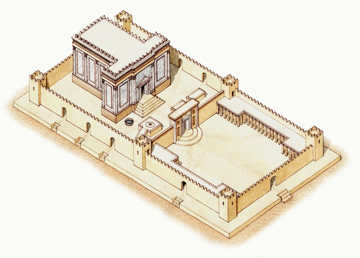 Der Zweite Tempel, Jerusalem, ca. 19 v. Chr. - 70 n. Chr. von Stephen Conlin