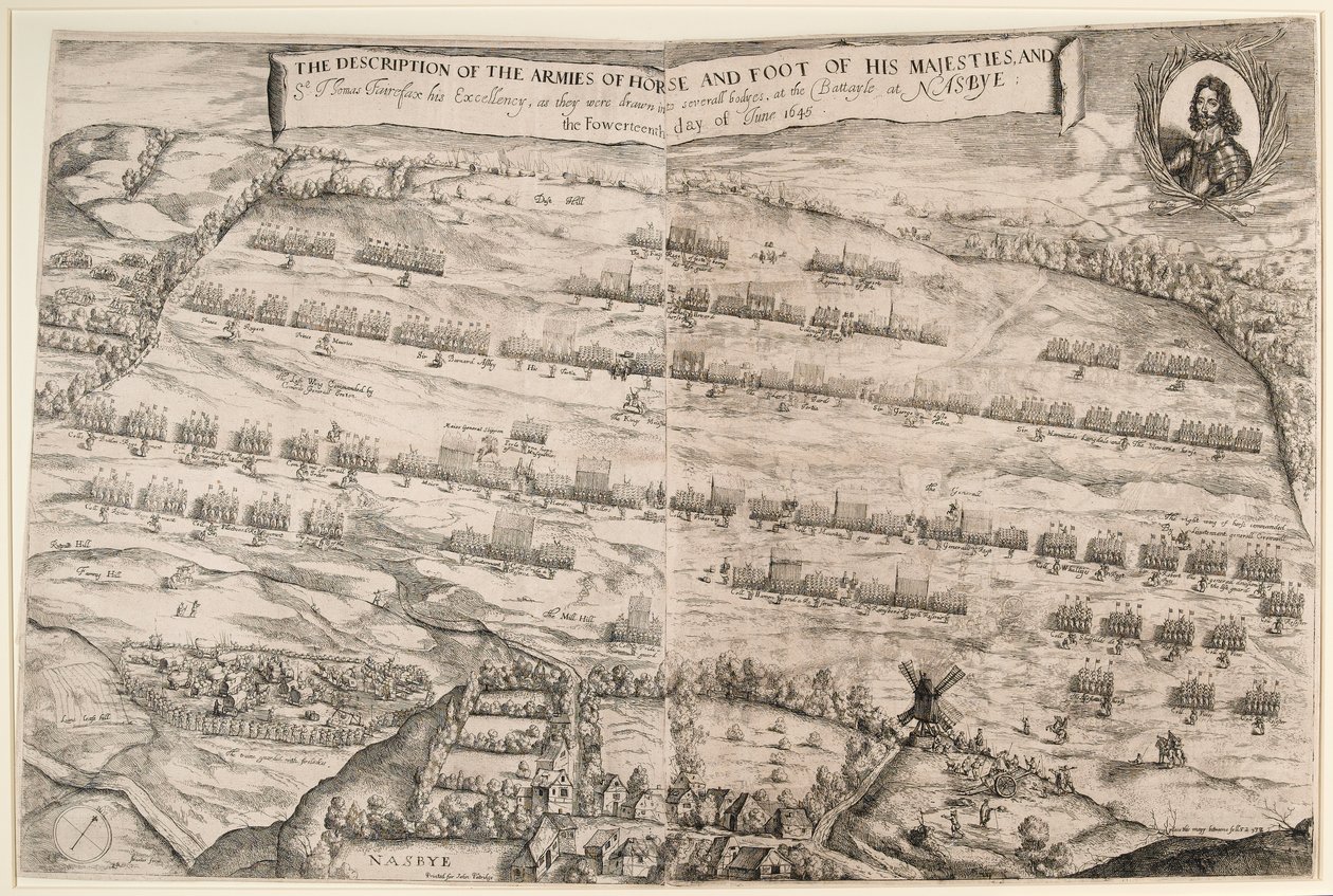Beschreibung der Armeen zu Pferd und zu Fuß Seiner Majestät und Sir Thomas Fairfax; der vierzehnte Tag im Juni 1645 von Streeter
