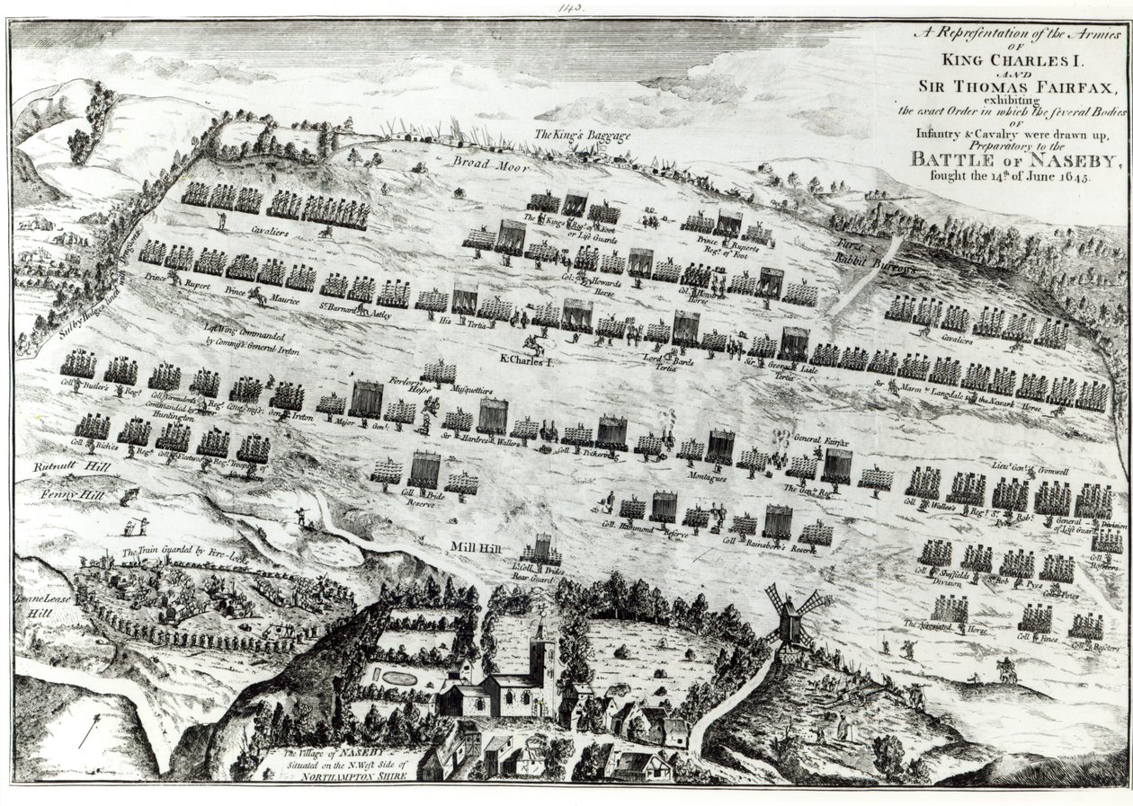 Vorbereitung auf die Schlacht von Naseby, gekämpft am 14. Juni 1645, veröffentlicht in 
