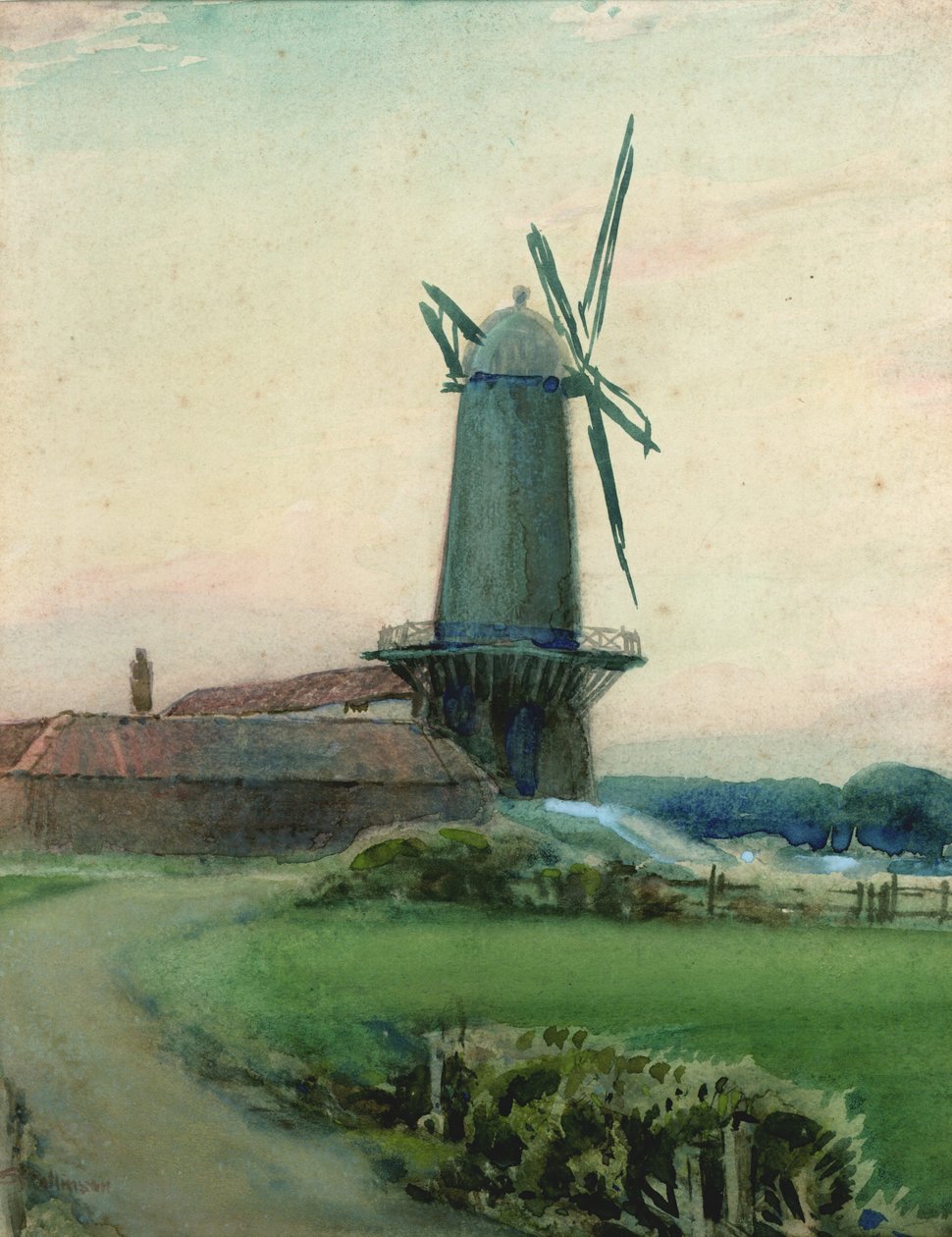 Studie einer Windmühle von Sunderland Rollison