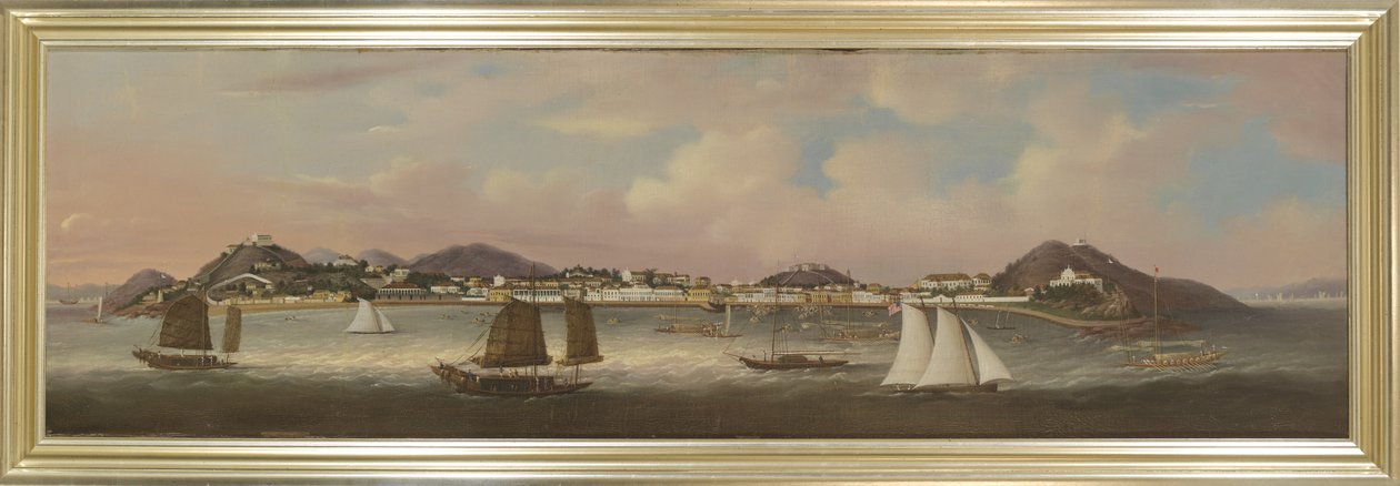 Ansicht der Praya Grande, Macao, um 1850 von Sunqua Sunqua