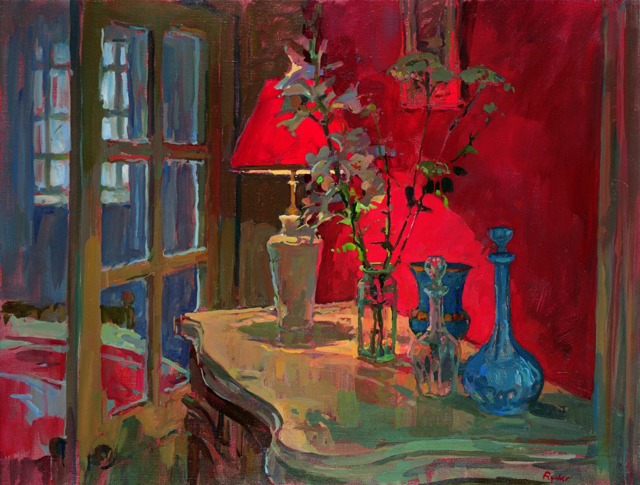 Rote Lampe von Susan Ryder