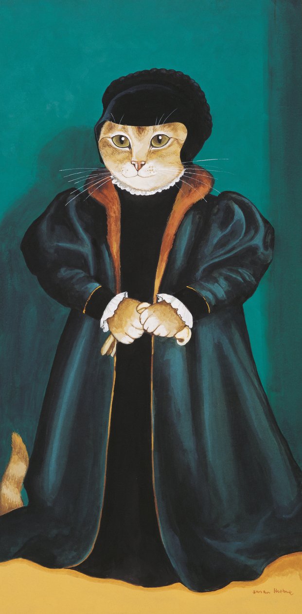 Illustration aus Cats Galore! A Compendium of Cultured Cats (veröffentlicht 2015) von Susan Herbert