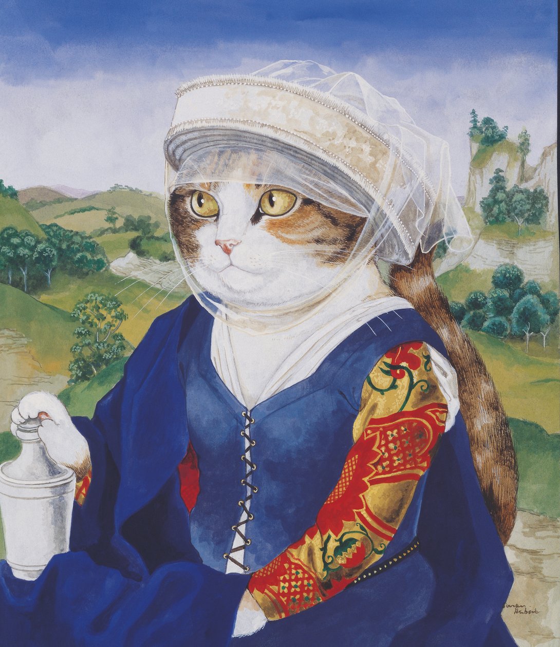 Illustration aus Cats Galore! A Compendium of Cultured Cats (veröff. 2015) von Susan Herbert