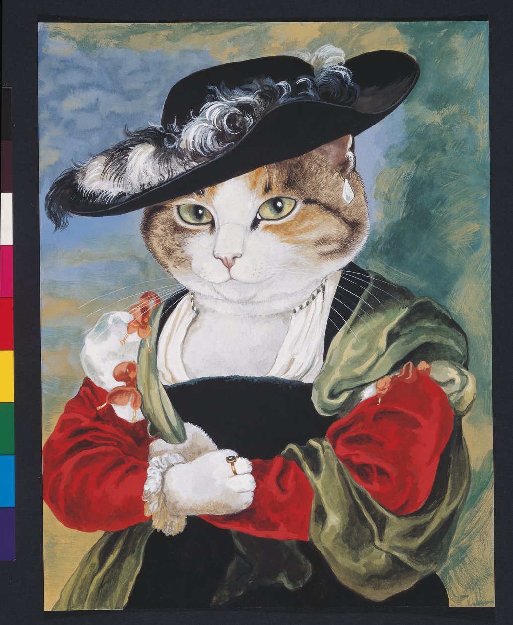 Illustration aus Cats Galore! A Compendium of Cultured Cats (veröff. 2015) von Susan Herbert