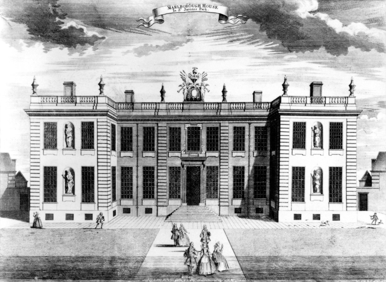 Ansicht des Marlborough House in Pall Mall, Westminster, 1741 von Sutton Nicholls