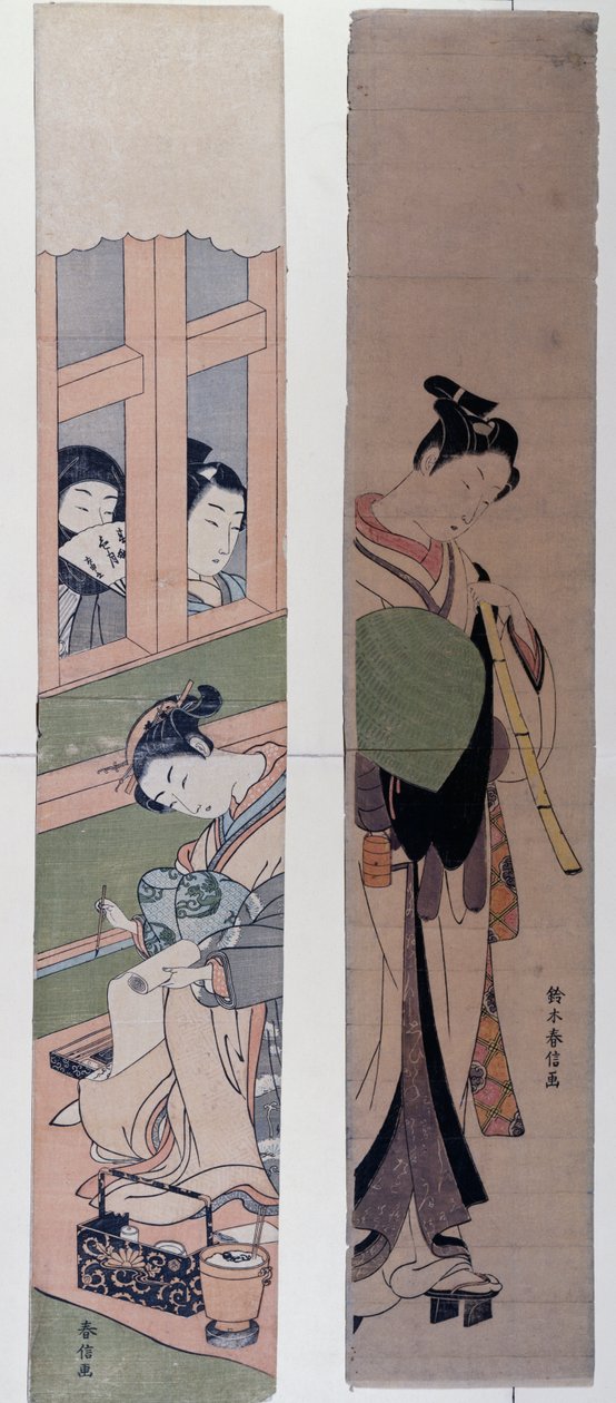 Kurtisanen, von Suzuki Harunobu (1725-1770), Japan von Suzuki Harunobu