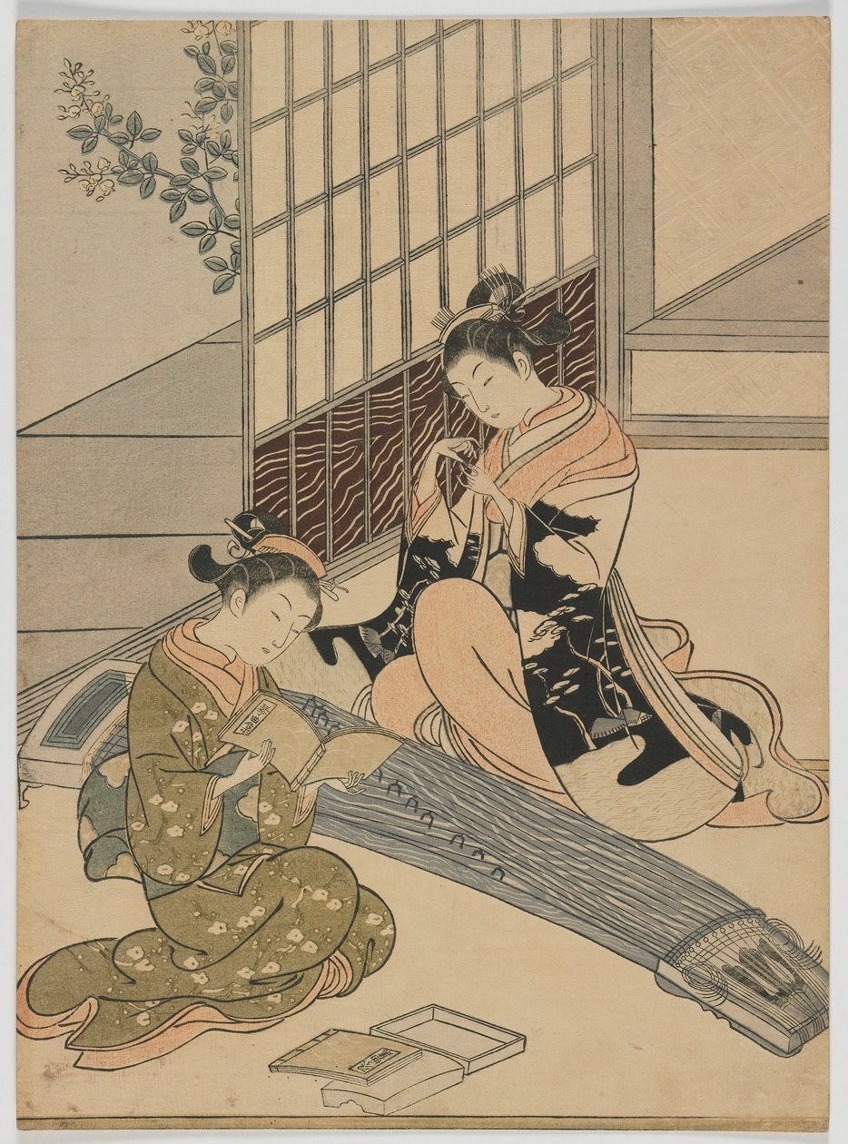 Absteigende Gänse des Koto, Edo-Periode, ca. 1766 von Suzuki Harunobu