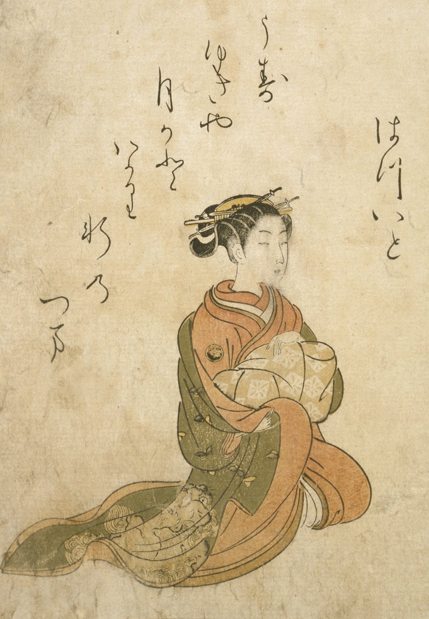 Die Kurtisane Hatsuito von Suzuki Harunobu