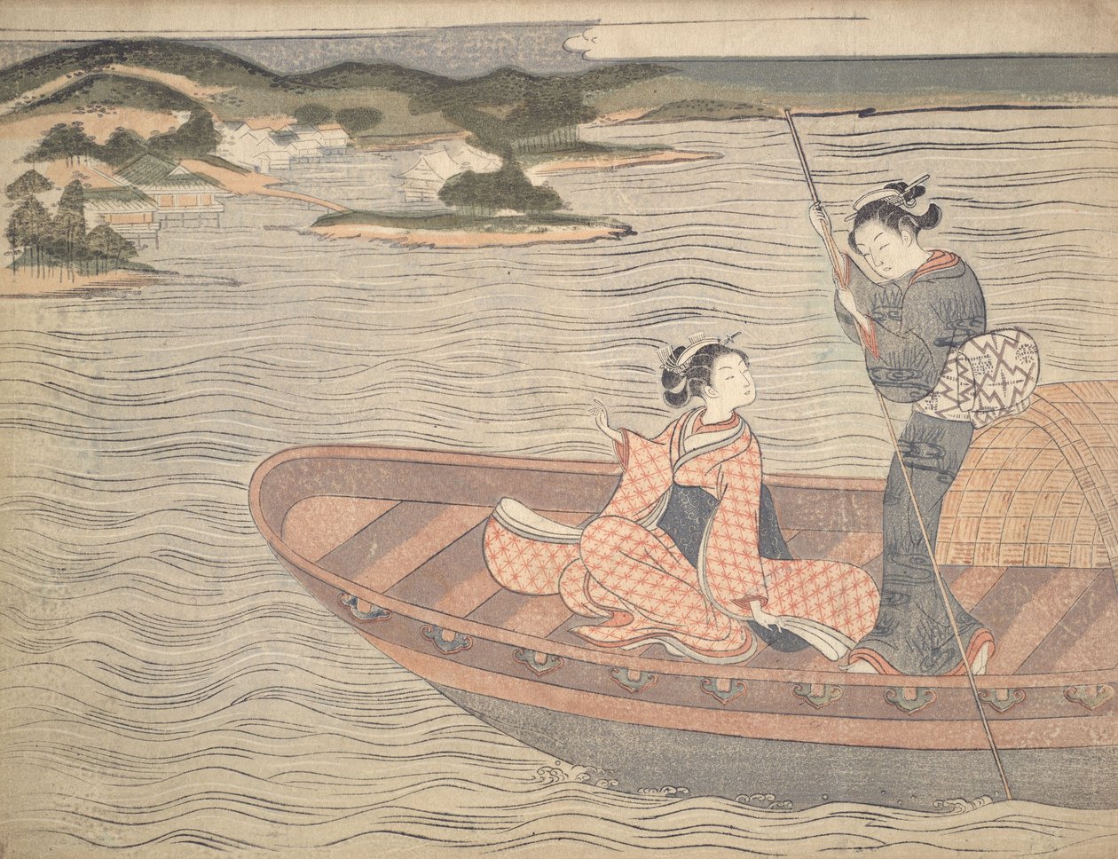 Die Fähre von Suzuki Harunobu