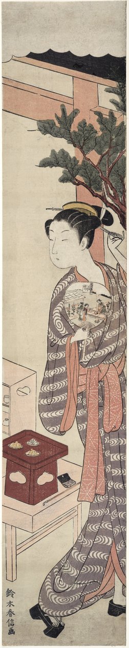 Der Teestand - Kagiya Osen, ca. 1769 von Suzuki Harunobu