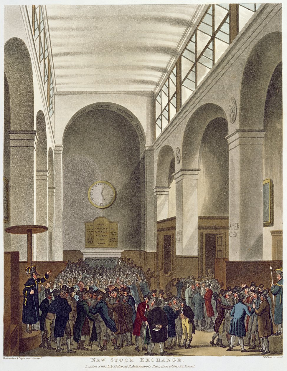 Die neue Börse, Bartholomew Lane, aus Ackermanns 