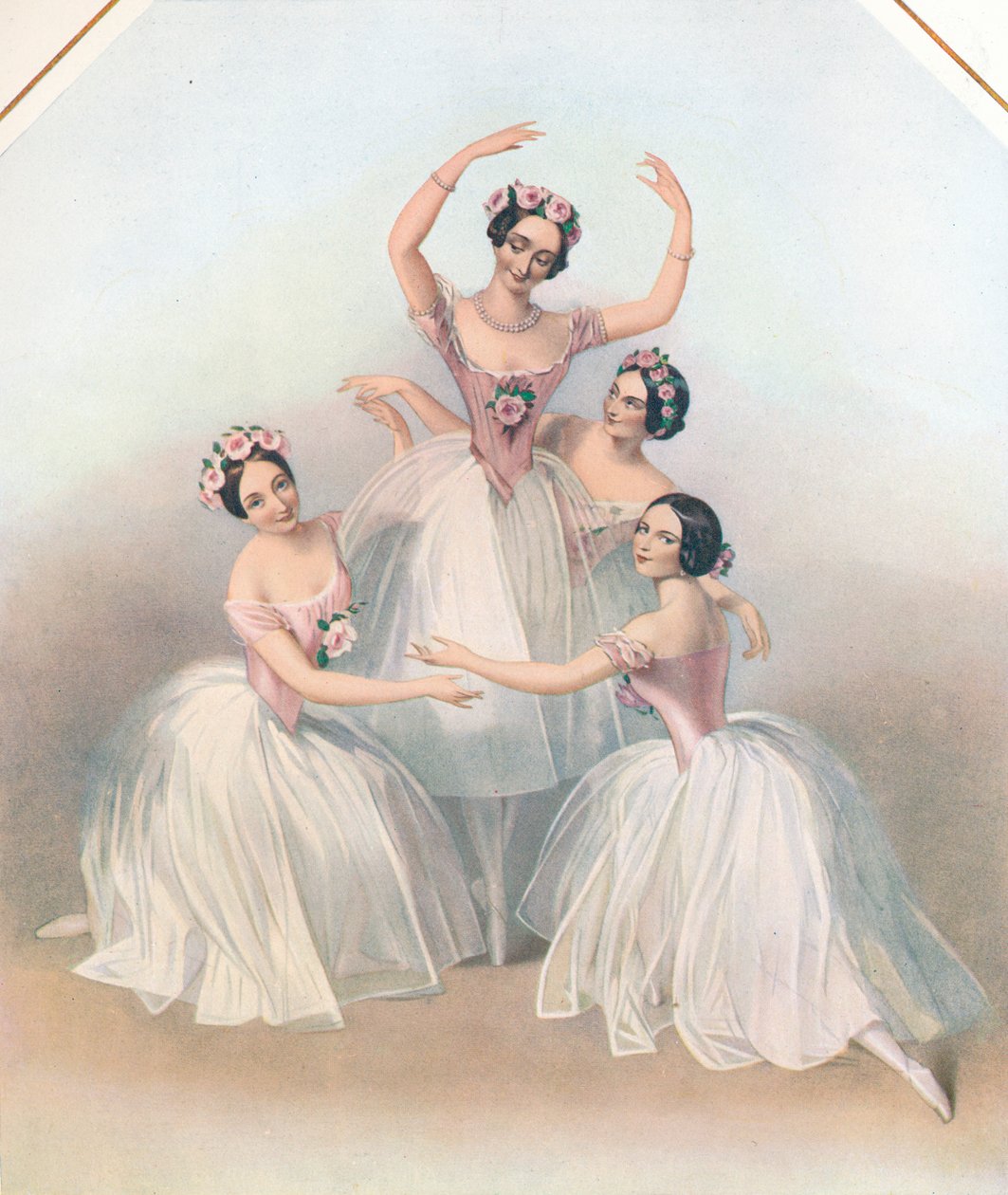 Der berühmte Pas De Quatre: komponiert von Jules Perrot, ca. 1850 von TH Maguire