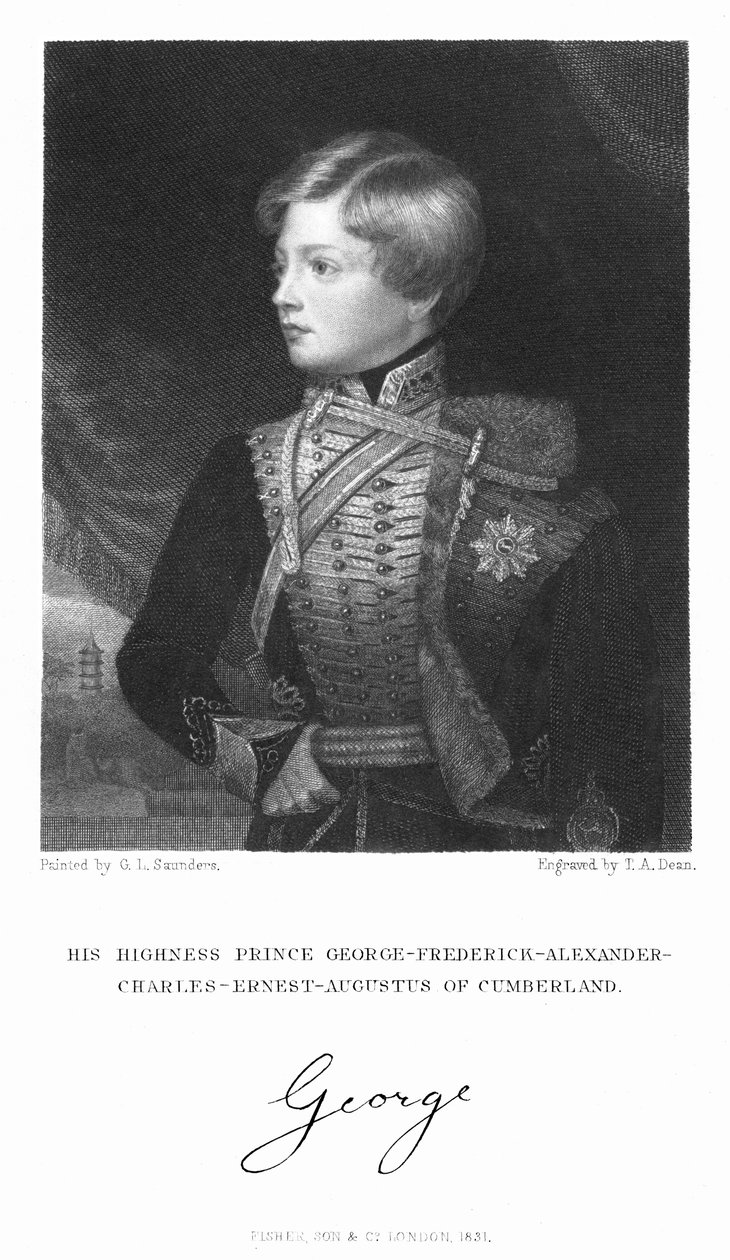 Georg Friedrich Alexander Karl Ernst August von Cumberland, 1831 von T. A. Dean