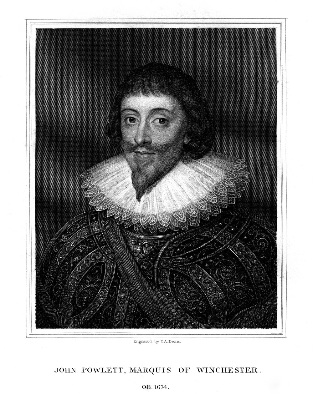 John Paulet, 5. Marquess of Winchester, Royalist, 1826 von T. A. Dean
