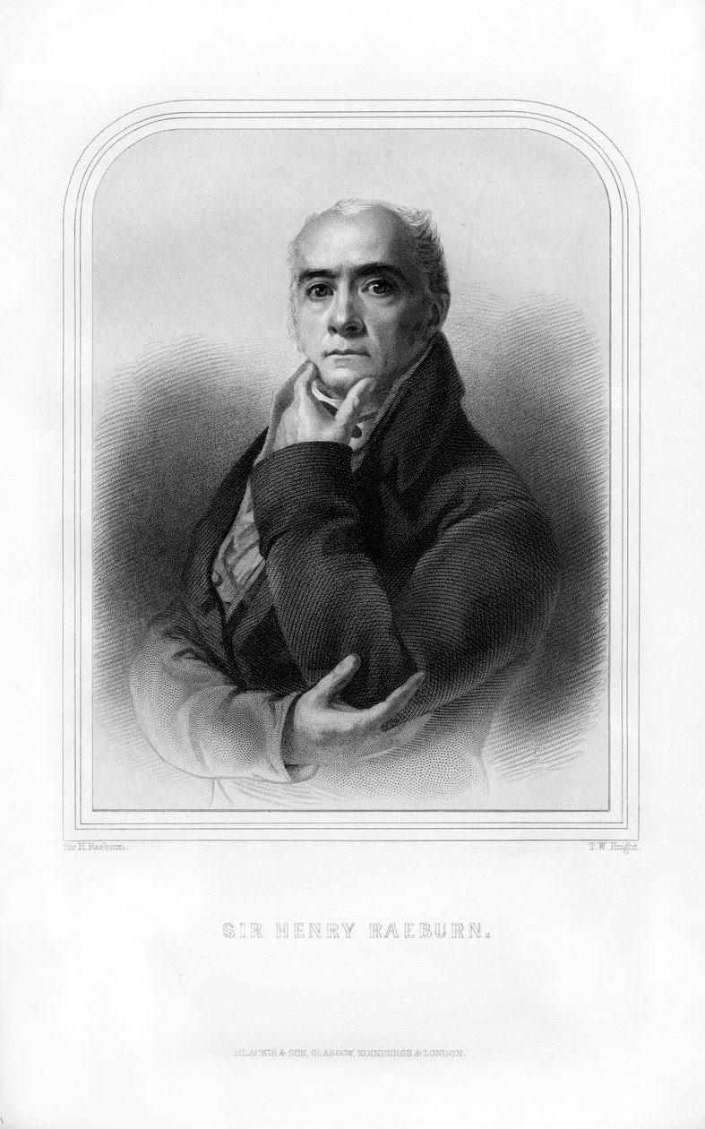 Sir Henry Raeburn, schottischer Porträtmaler, 1870 von T. W. Knight