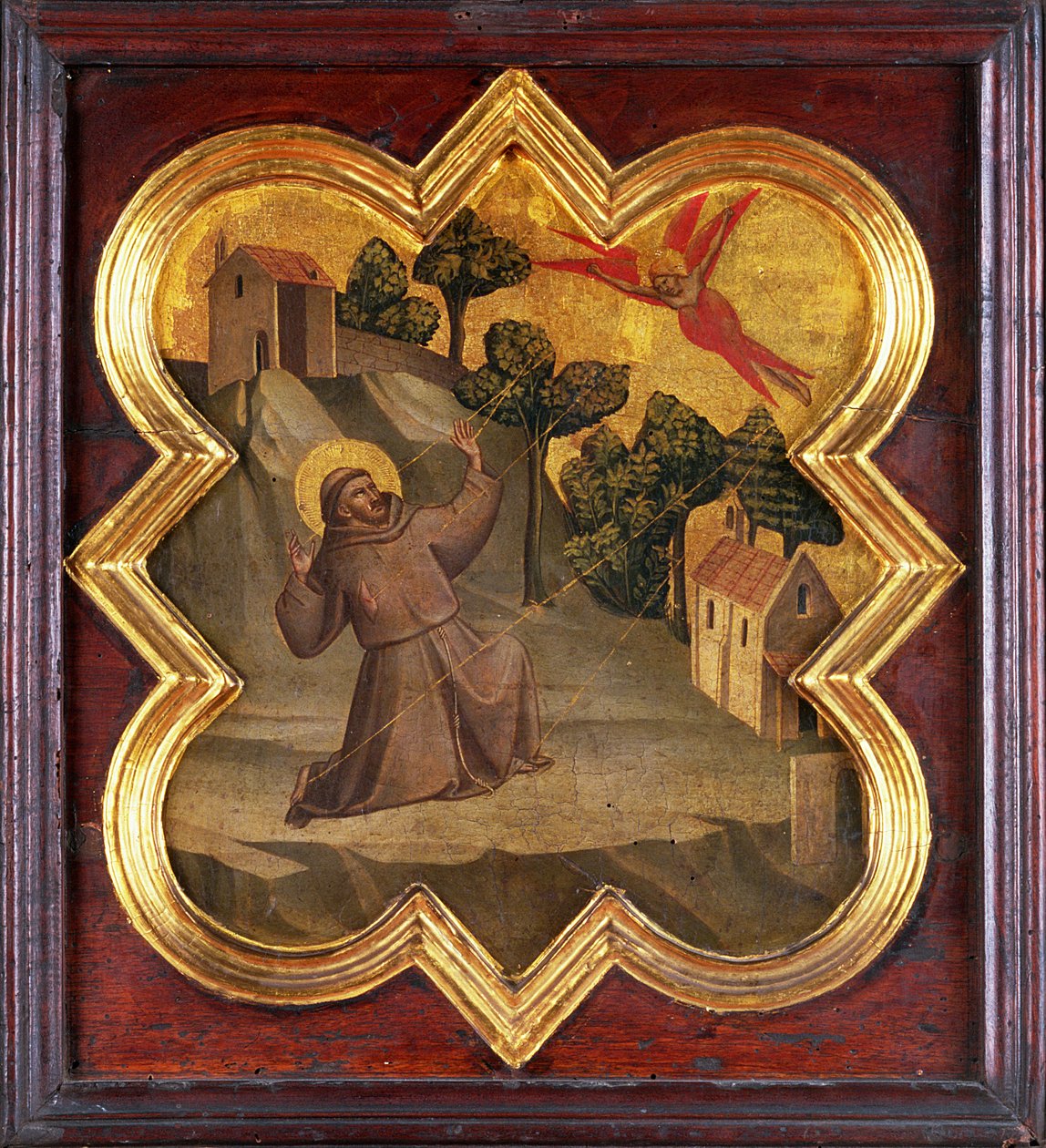 Der heilige Franziskus empfängt die Stigmata von Taddeo Gaddi