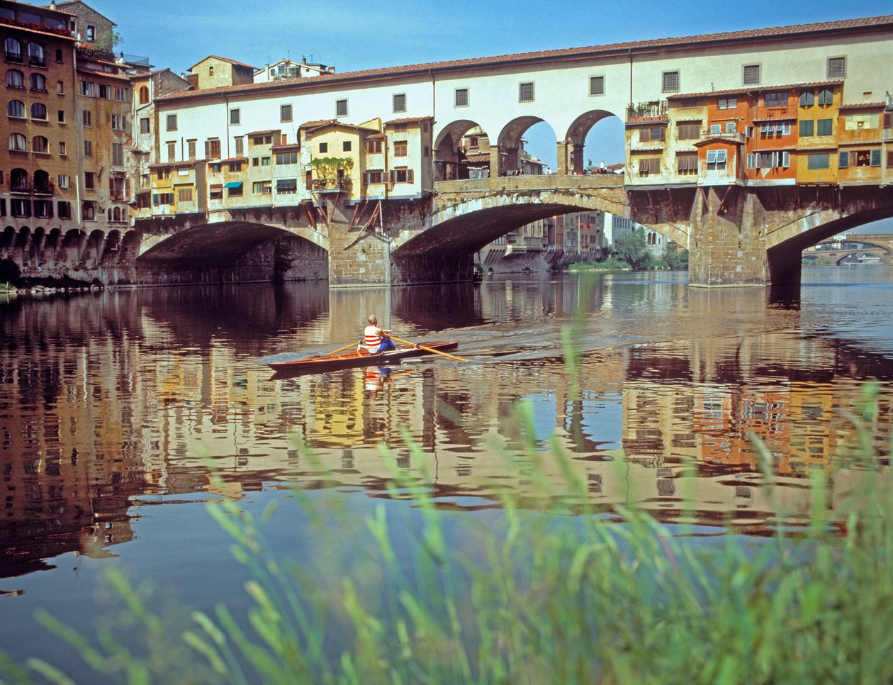 Die Ponte Vecchio, erbaut 1345 von Taddeo Gaddi