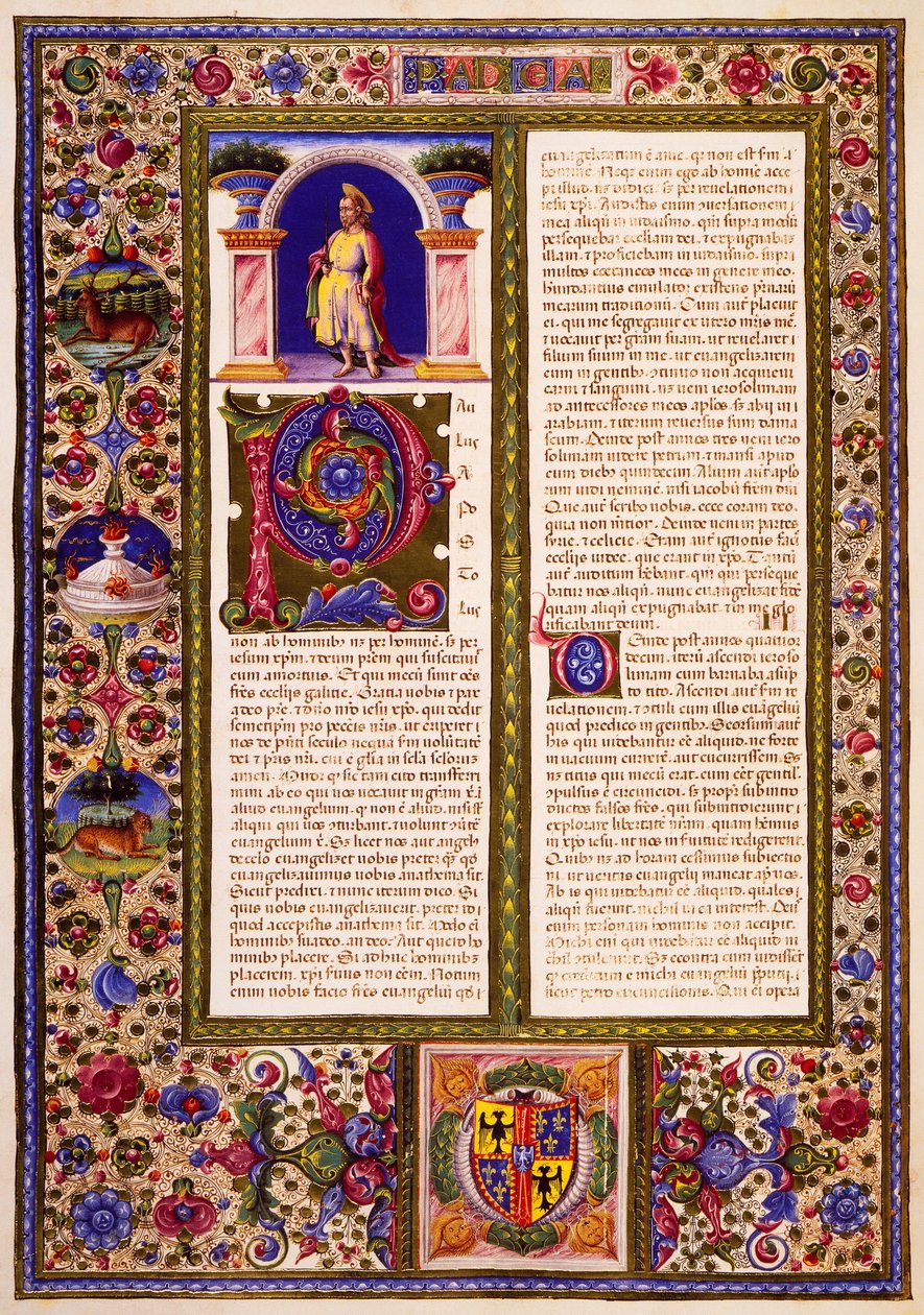 Paulusbrief an die Galater, aus Band II der Bibel von Borso d