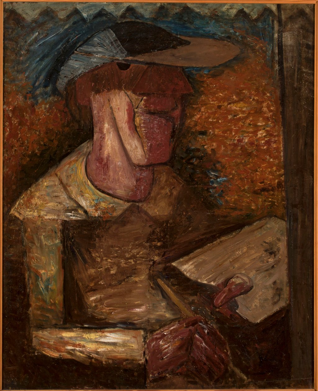 Selbstporträt mit Palette von Tadeusz Makowski