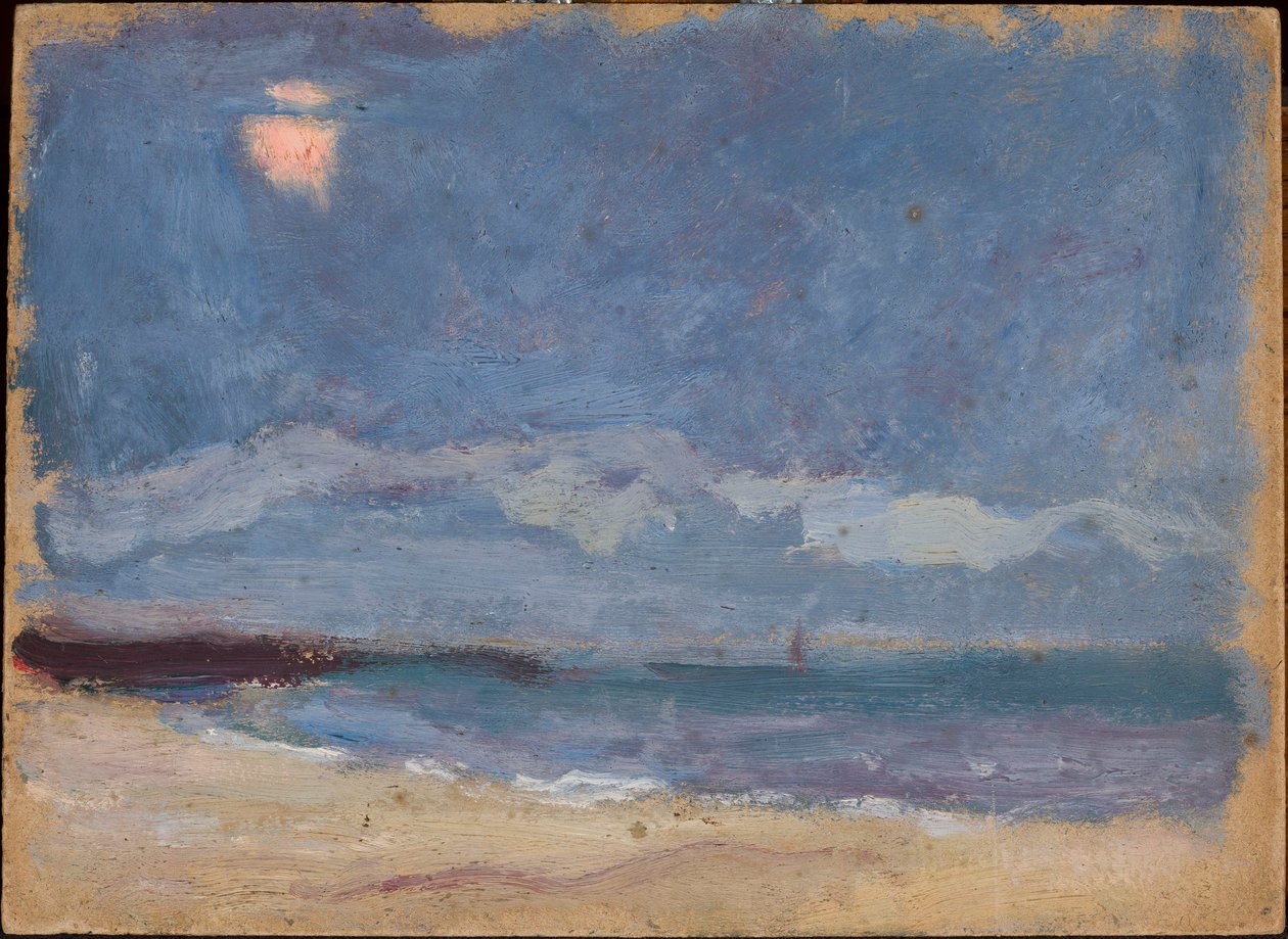 Meereslandschaft (Sonne hinter Wolke) von Tadeusz Makowski