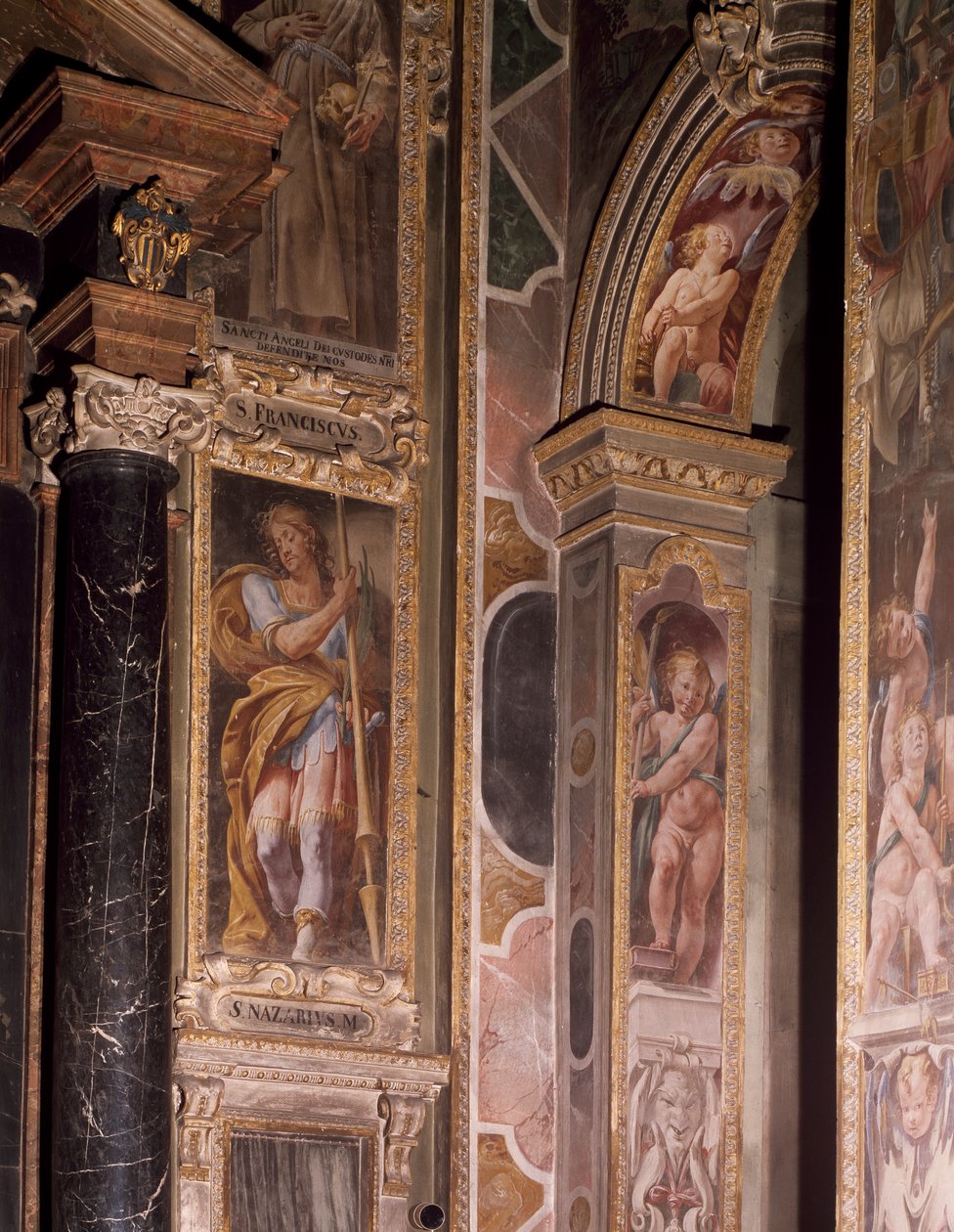 Fresken in der Kapelle des Schutzengels von Tanzio da Varallo