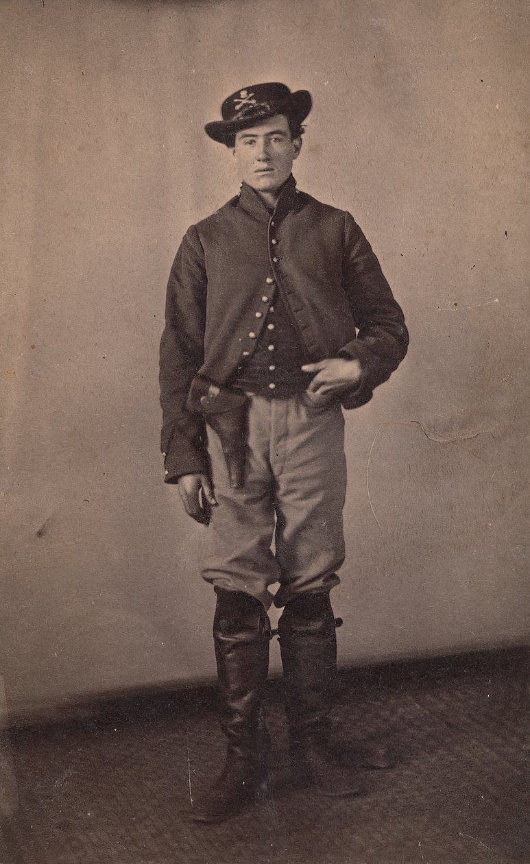 Union-Kavalleriesoldat mit Pistole im Holster, 1861-65 von Tappin