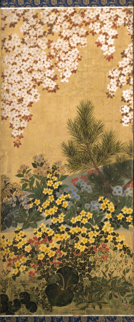 Blumen und Schmetterlinge von Tawaraya Sotatsu