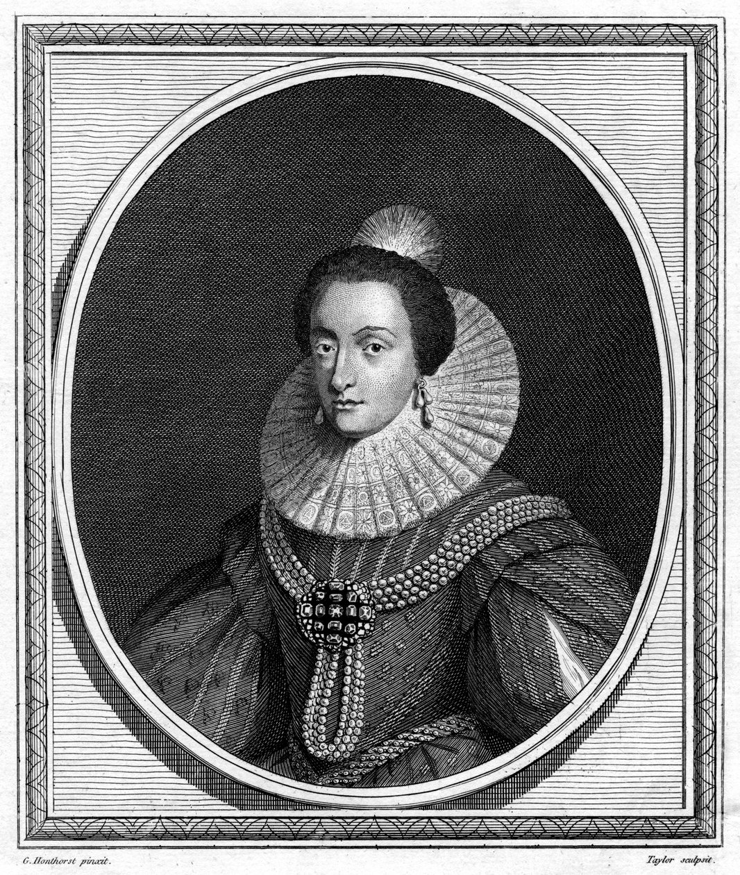 Elisabeth, Kurfürstin von der Pfalz und Königin von Böhmen, 1787 von Taylor