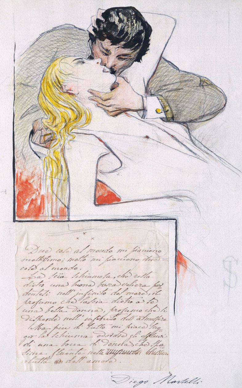 Der Kuss von Telemaco Signorini