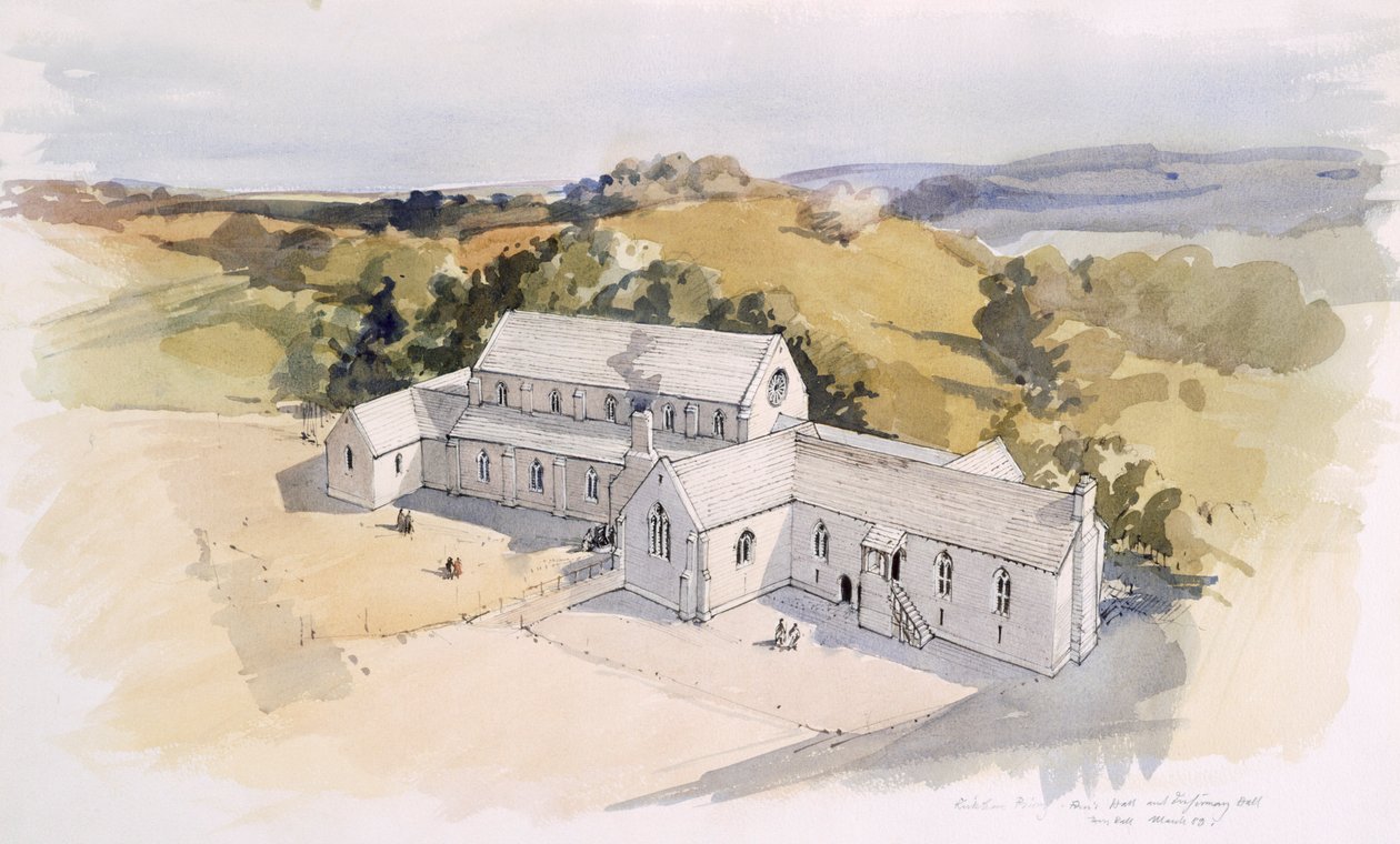 Kirkham Priory, North Yorkshire, 1989 von Terry Ball