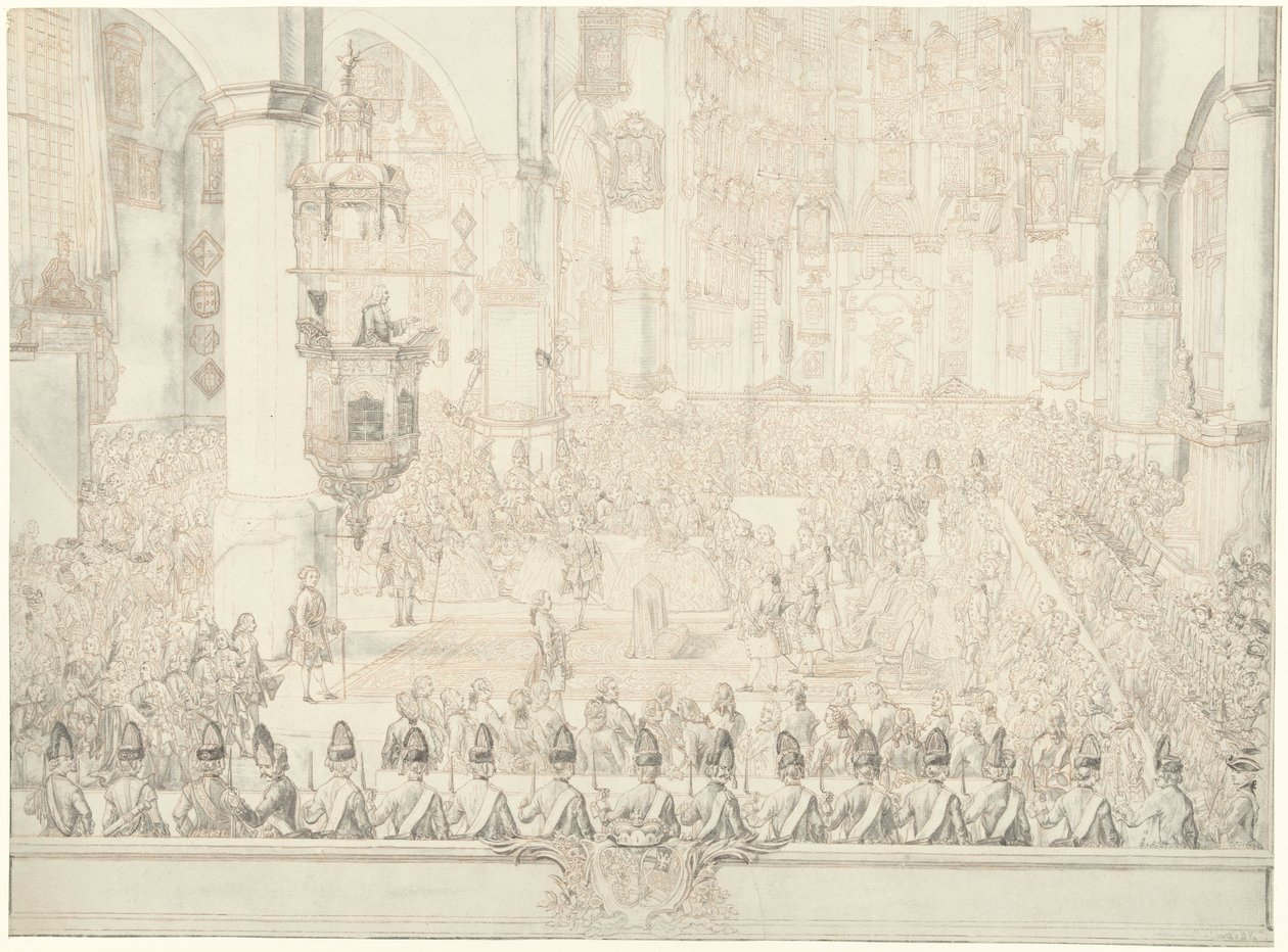 Hochzeit von Karl Christian von Nassau-Weilburg mit Prinzessin Carolina, 1760 von Tethart Philip Christian Haag