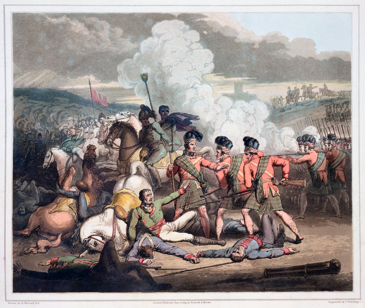 Schlacht von Vimeiro, Portugal, 1. August 1808, 1819 von Thales Fielding