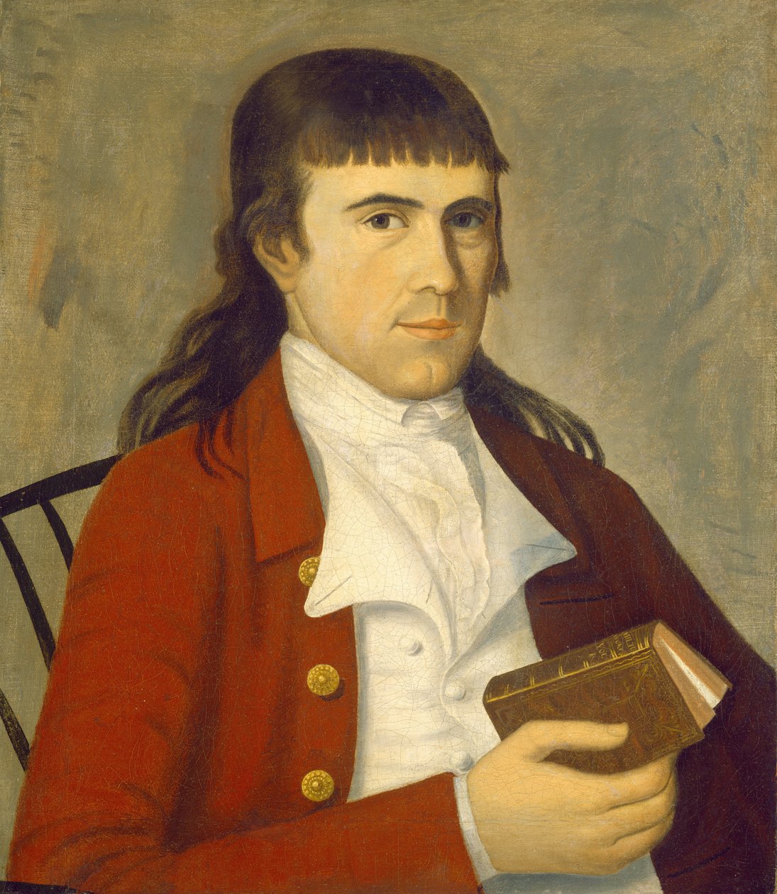 Porträt eines Mannes in Rot, um 1785-1790 von The Sherman Limner