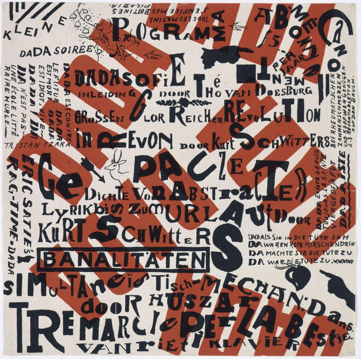Kleine Dada Soirée, 1922 von Theo van Doesburg