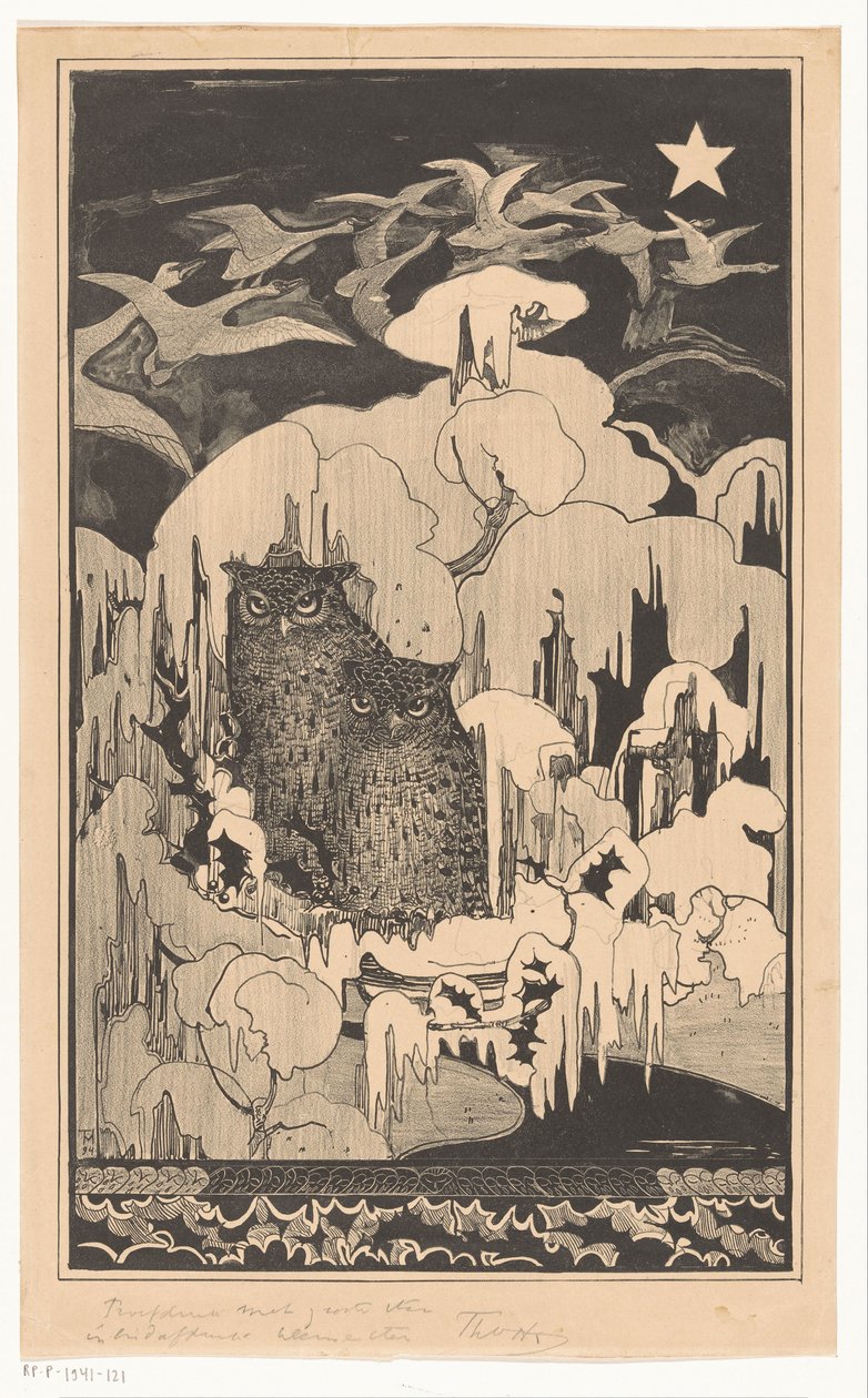 Weihnachtsnacht von Theo van Hoytema (signed by artist)