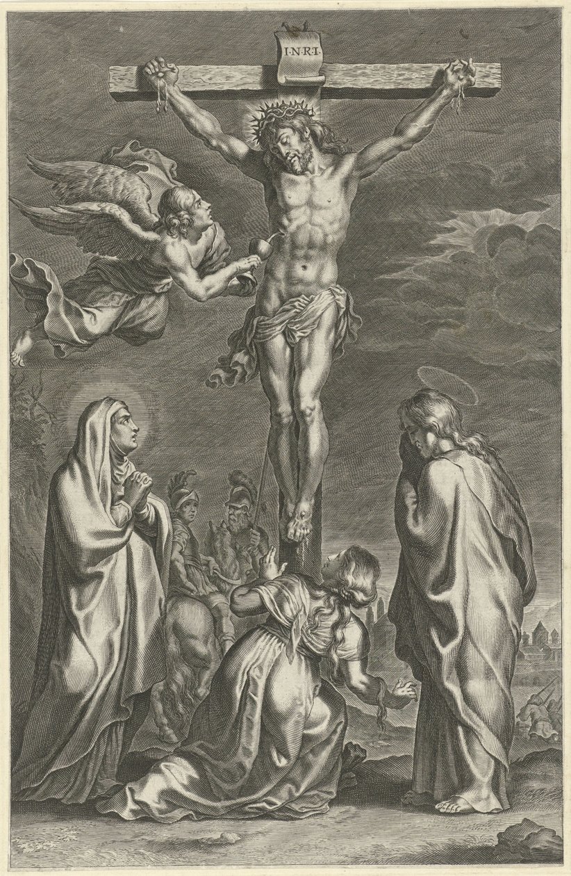 Christus am Kreuz von Theodoor Galle (possibly)