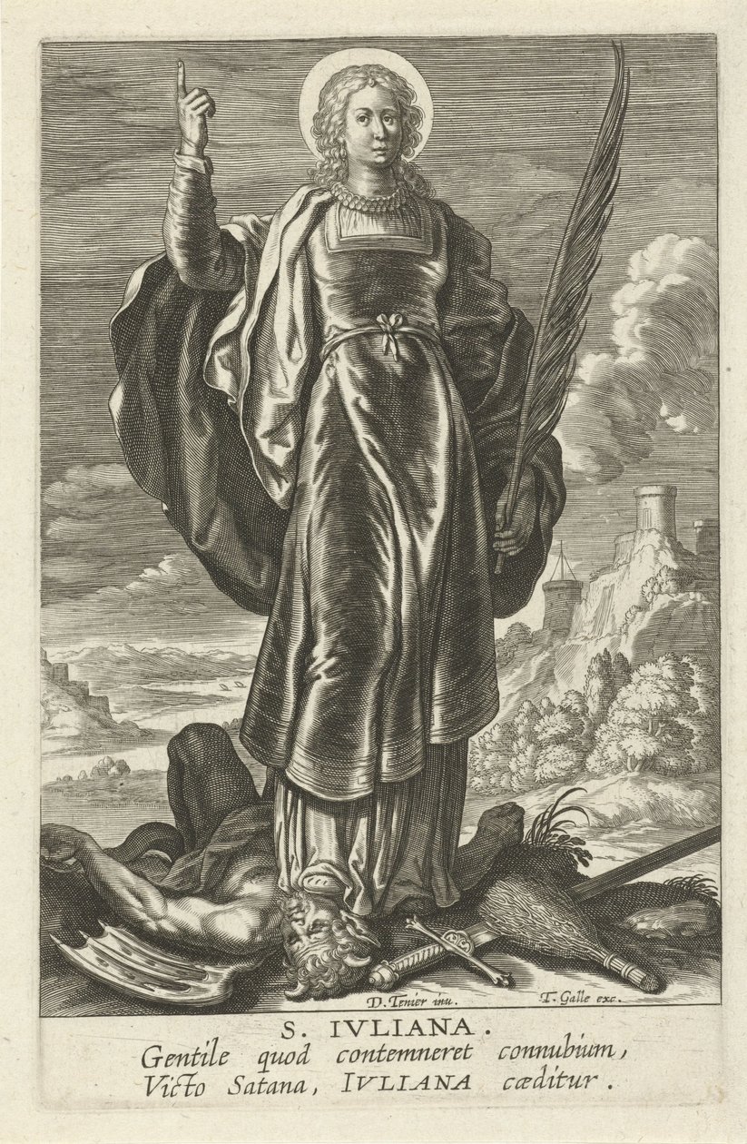 Heilige Juliana von Theodoor Galle