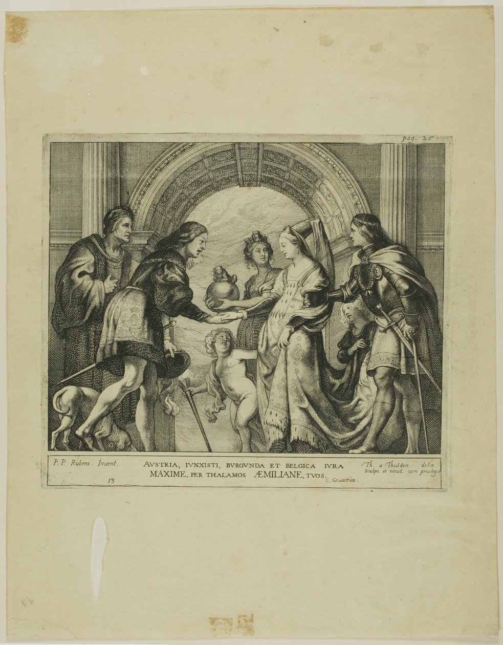 Die Hochzeit von Maximilian von Österreich mit Maria von Burgund von Theodoor van Thulden