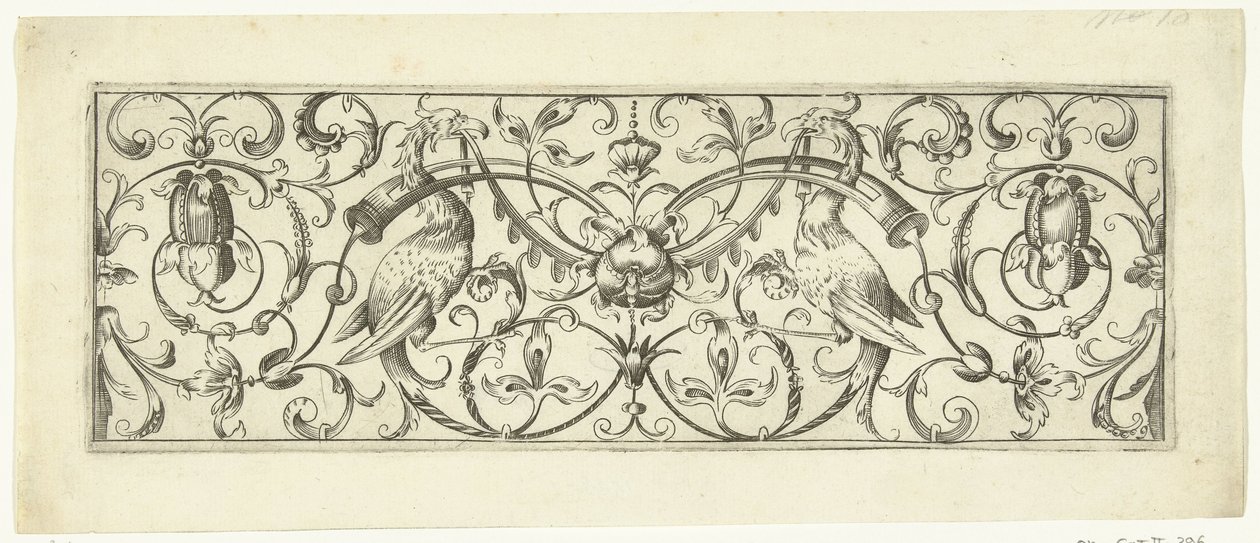 Reiher mit Girlande von Theodor Bang