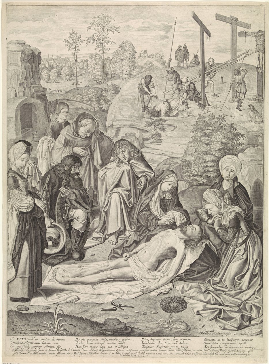 Beweinung Christi von Theodor Matham