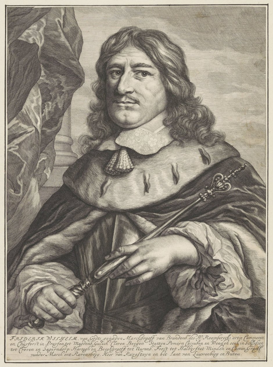 Porträt von Friedrich Wilhelm von Brandenburg von Theodor Matham