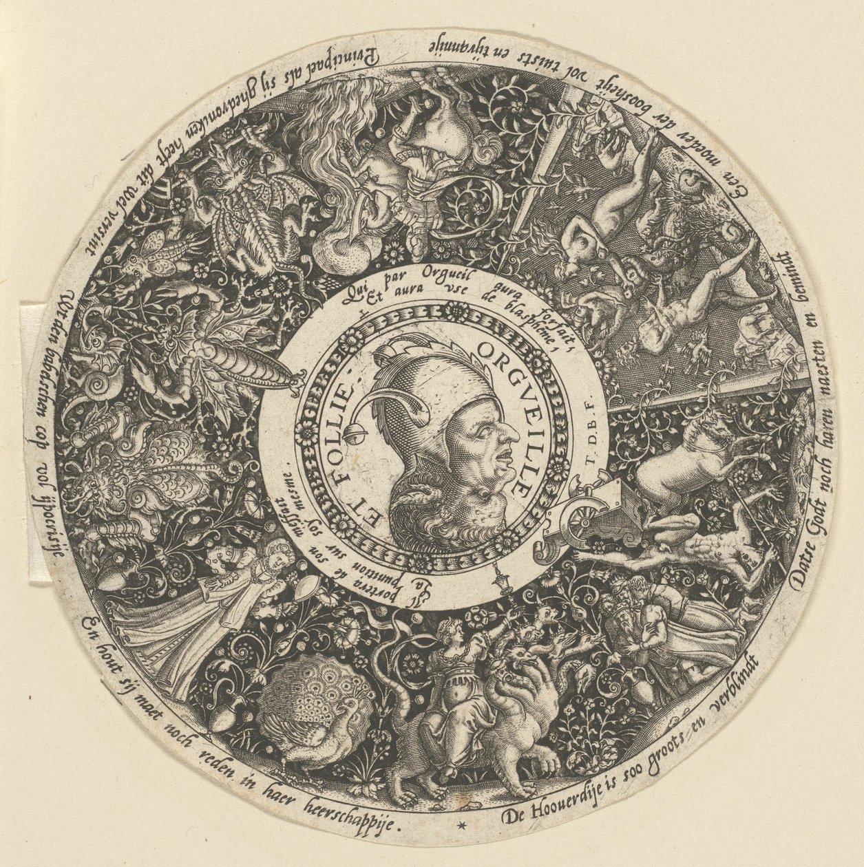Stolz und Wahnsinn (Orgeuille et Follie) von Theodor de Bry