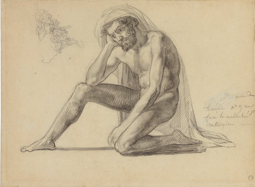 Studie für den Vater auf dem Floß der Medusa von Theodore Gericault
