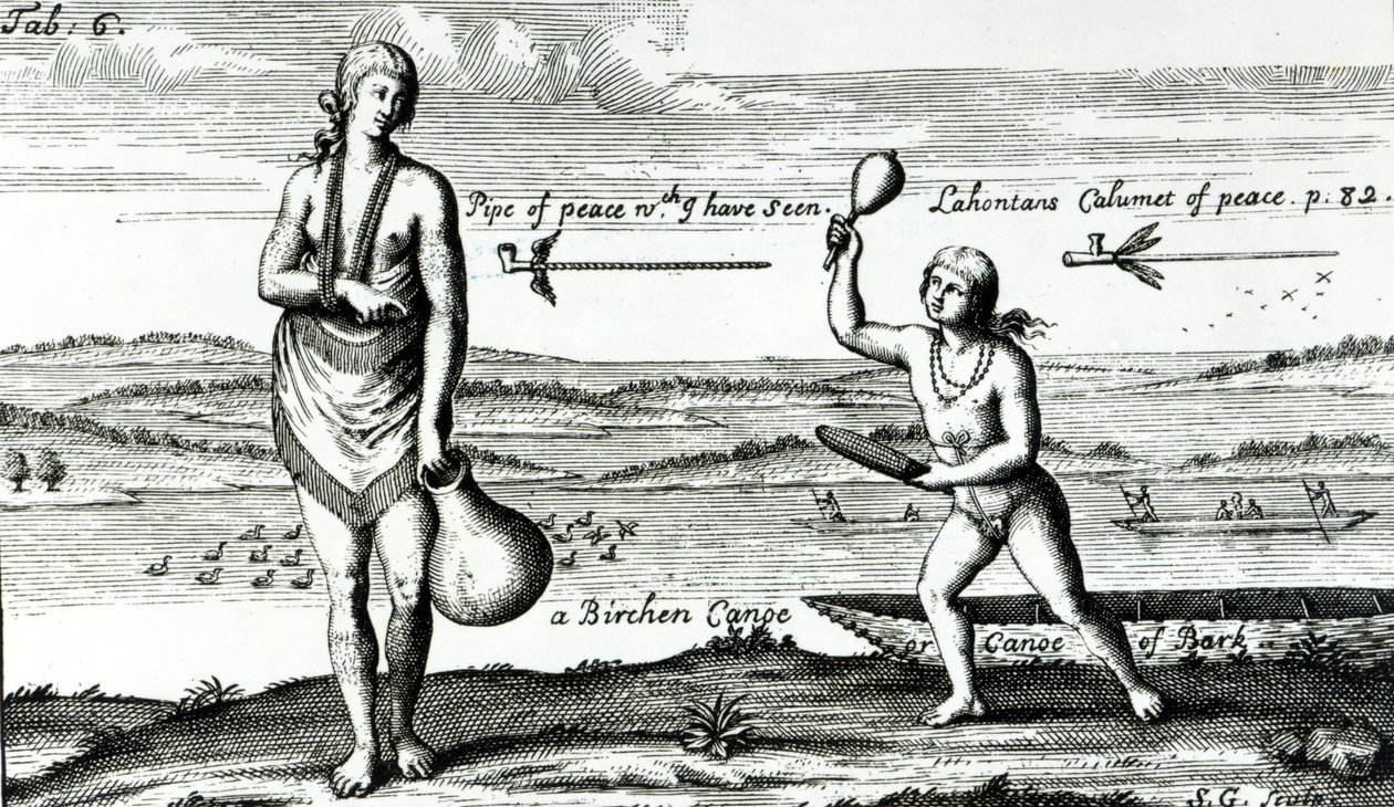 Eine Häuptlingsfrau von Pomeiock von Theodore de Bry